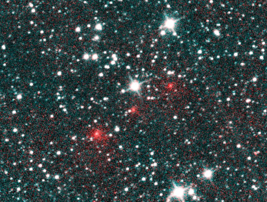 De ontdekkingsfoto van komeet C/2020 F3 NEOWISE
