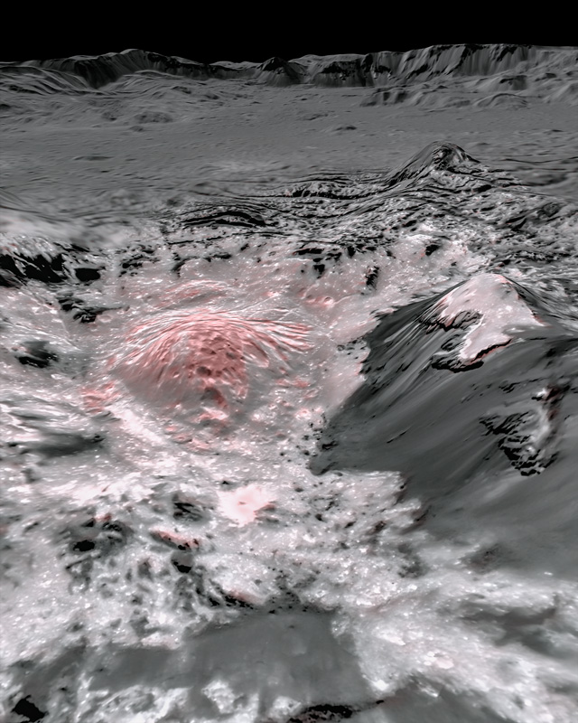 Ceres kent actief ijsvulkanisme vanuit ondergrondse zoutwaterreservoirs
