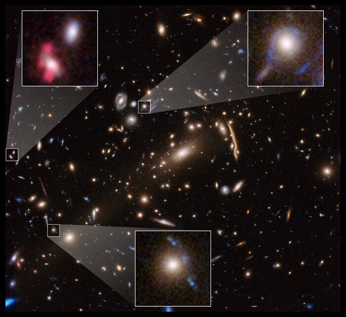 Hubble en de VLT laten zien dat er iets ontbreekt aan onze kennis van donkere materie