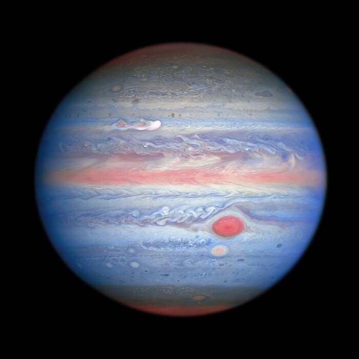 Hubble brengt Jupiter scherp in beeld - is er een nieuwe rode vlek aan het ontstaan?