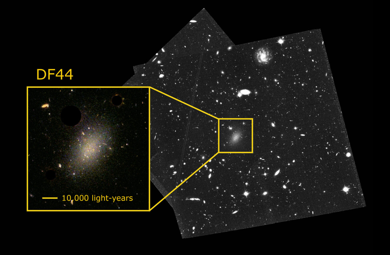 Grote, donkere sterrenstelsels bestaan waarschijnlijk toch niet