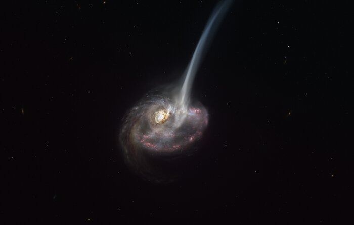 ALMA neemt een botsend sterrenstelsel waar dat het vermogen om sterren te vormen kwijtraakt