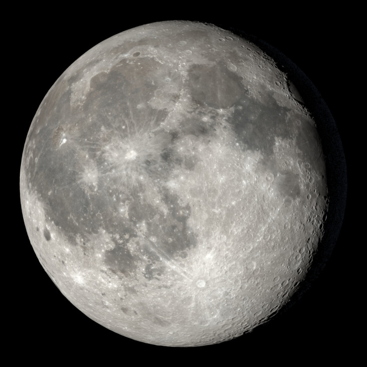 De maanfases en libratie in 2021 in beeld gebracht door de NASA