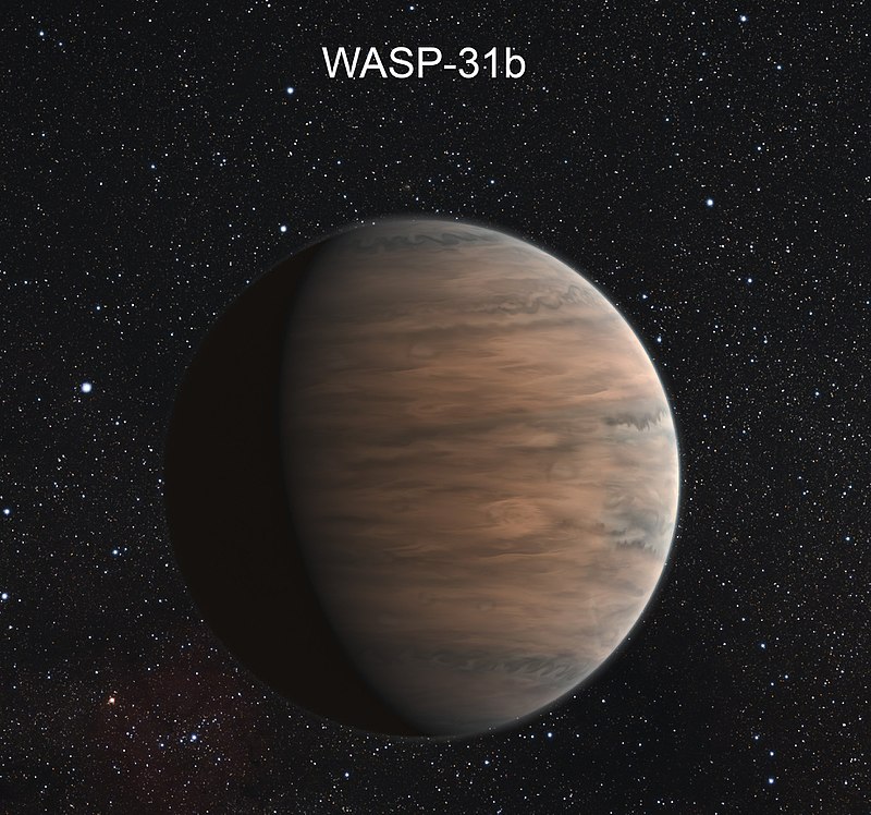 Hint gevonden van stof op grens tussen vloeistof en gas op exoplaneet WASP-31b