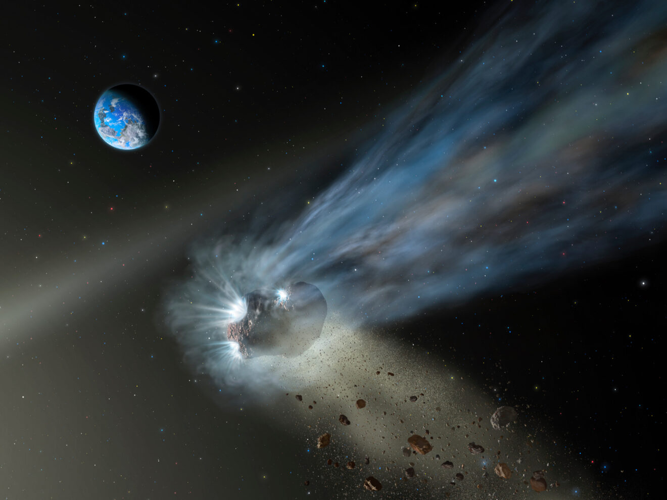 Komeet Catalina laat zien dat rotsachtige planeten koolstof krijgen van kometen