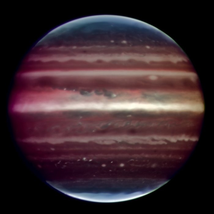 Voor het eerst krachtige stratosferische winden gemeten op Jupiter
