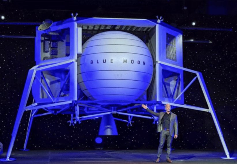 Blue Origin gaat in beroep tegen de keuze van NASA voor SpaceX voor de maanlandingen