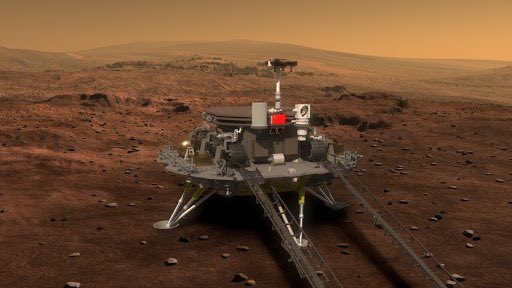 Chinese Tianwen-1 met rover Zhurong succesvol op Mars geland