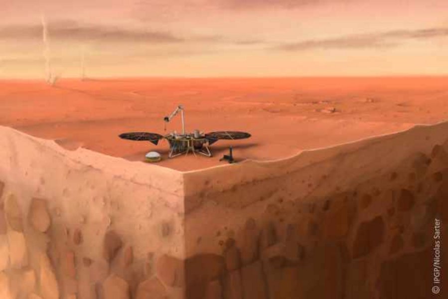 InSight geeft ons inzicht in de dikte van de korst van Mars