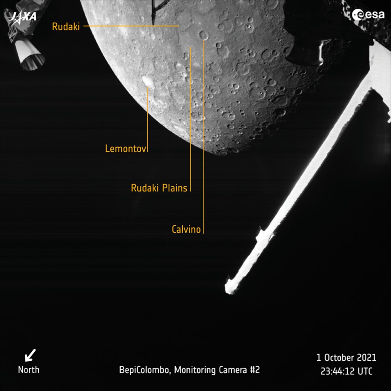 Eerste scheervlucht van BepiColombo langs Mercurius geslaagd