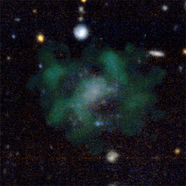 Zelfs na 40 uur extra scherp meten geen spoor van donkere materie bij sterrenstelsel AGC 114905