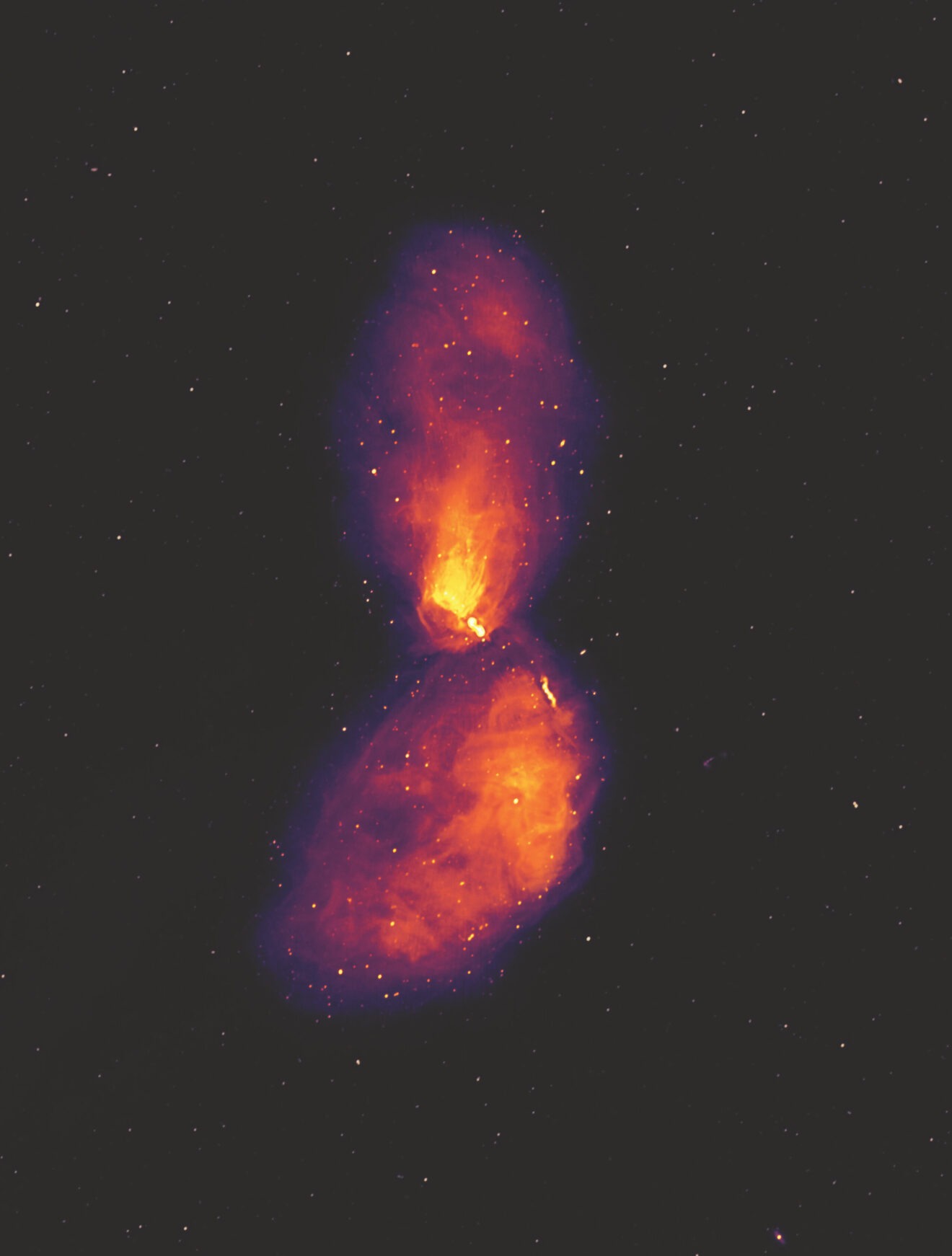 Met radio-ogen zouden we een uitbarsting van een zwart gat van 16 Volle Manen groot kunnen zien