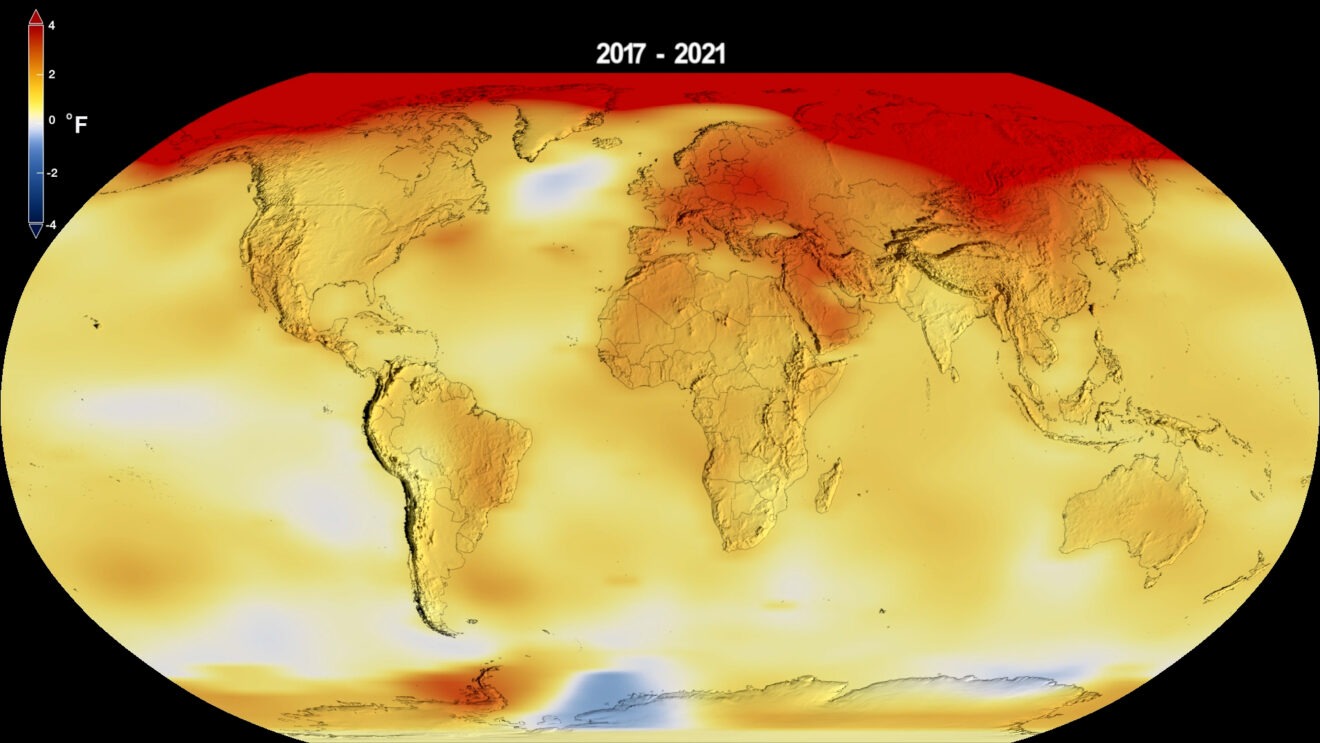2021 was het zesde warmste jaar ooit gemeten