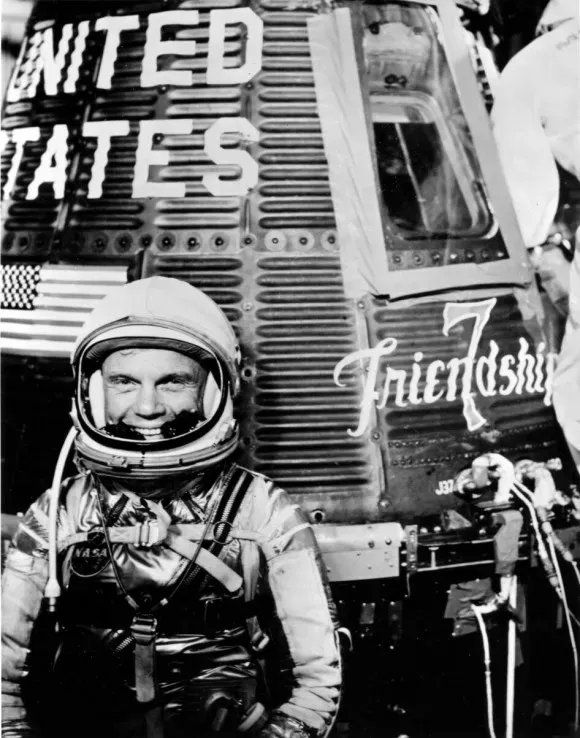 Zestig jaar geleden vloog John Glenn als eerste Amerikaan in een baan om de aarde