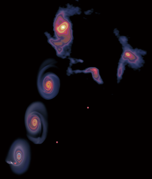 Protostellaire schijf met spiraalarmen ontdekt rondom een zware ster bij het Melkwegcentrum
