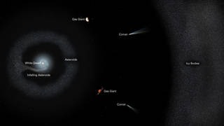 Hubble ontdekt witte dwerg die z'n planetenstelsel heeft opgepeuzeld