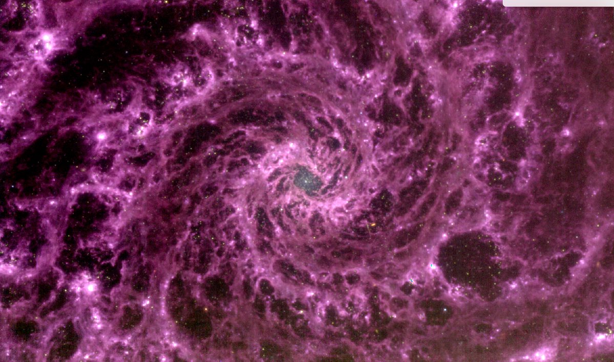M74 alias 'the phantom galaxy' schitterend vastgelegd door Webb