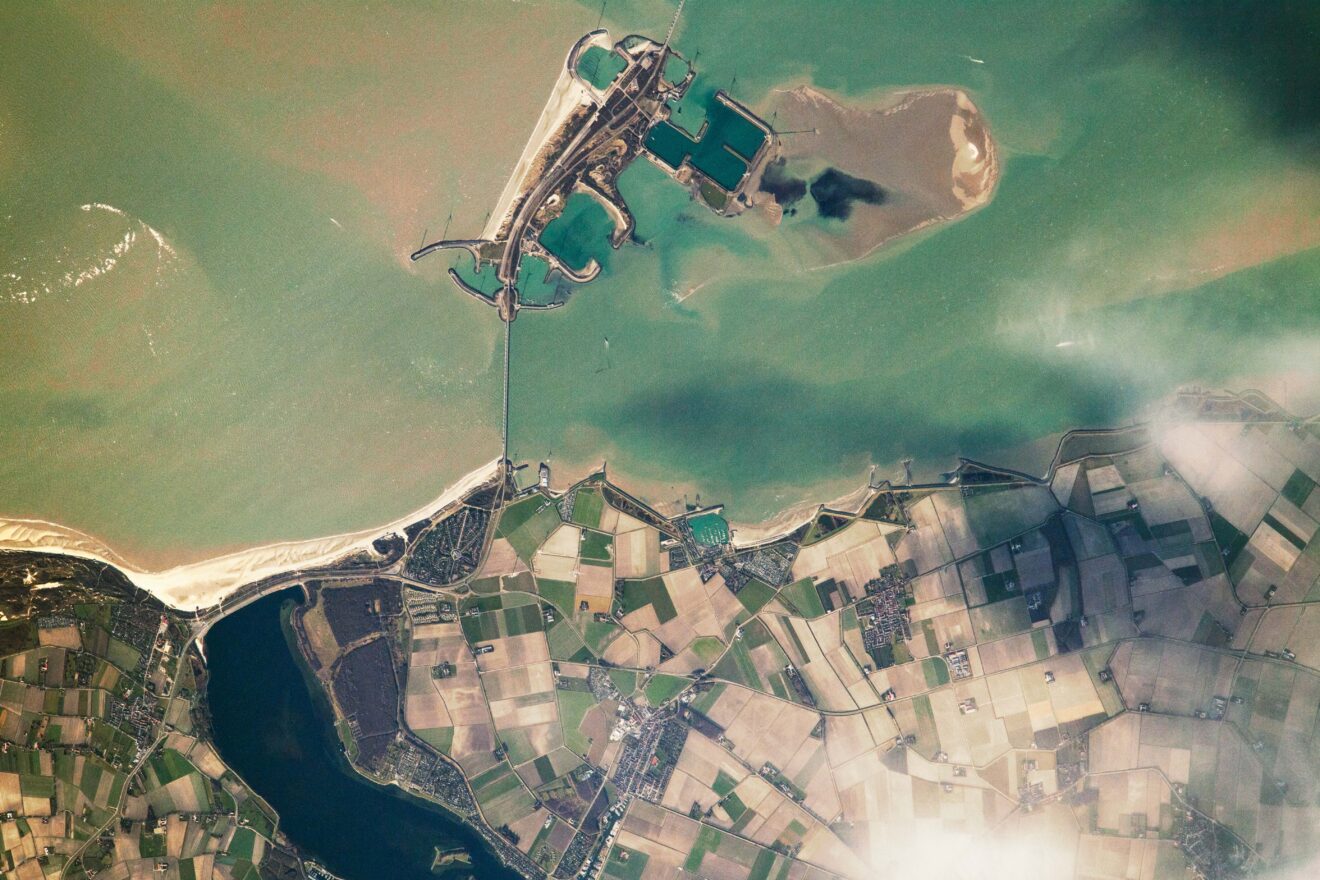 Neeltje Jans gefotografeerd vanuit het ISS