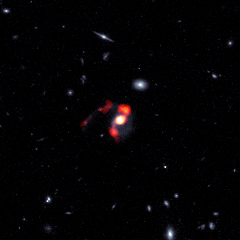 ALMA en Hubble laten zien dat botsing van sterrenstelsels hun stervorming stopt