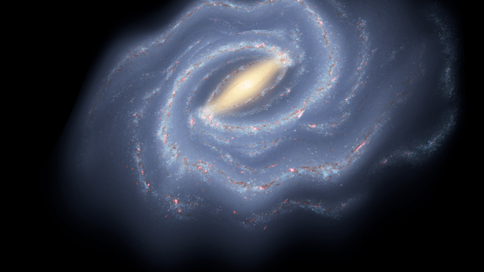 Mysterieuze rimpelingen in de Melkweg werden veroorzaakt door een passerend dwergstelsel