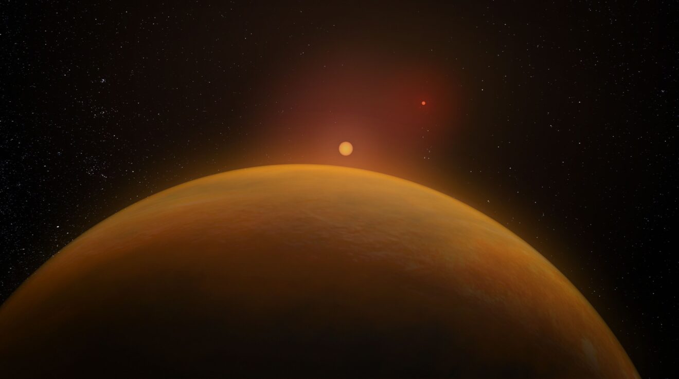 Voor het eerst is er nu een volledig 3D beeld van een binair ster-planeetsysteem