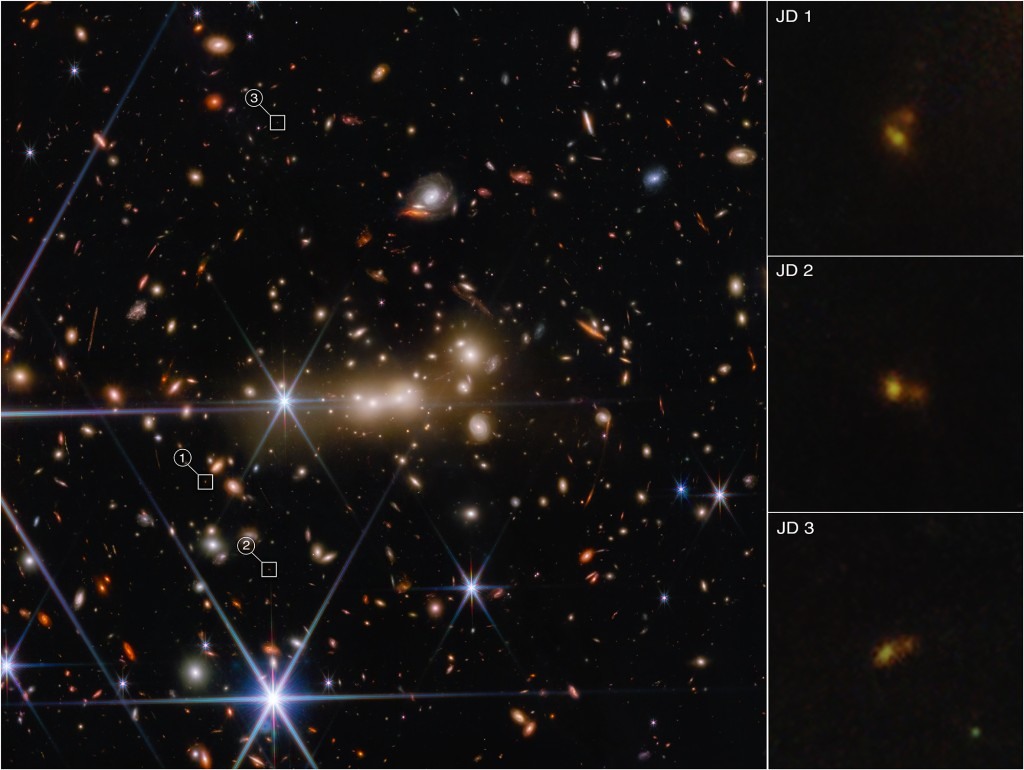 Mogelijk heeft Webb de verst verwijderde botsende sterrenstelsels ooit gefotografeerd