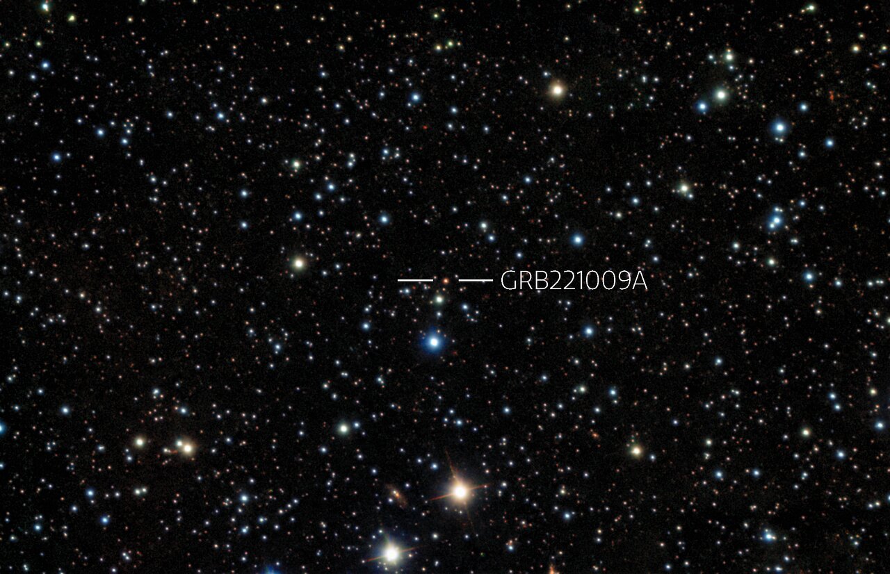 Gammaflitser GRB221009A was de grootste explosie in het heelal ooit waargenomen