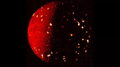 Zeer heftige, maandenlang aanhoudende vulkaanuitbarsting waargenomen op Jupiter's maan Io