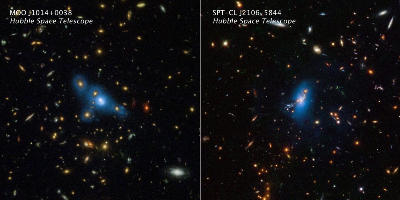 Hubble geeft meer informatie over het spookachtige 'intracluster licht'