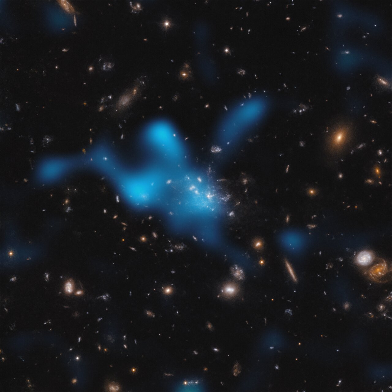 Astronomen zijn getuige van geboorte van zeer verre cluster van sterrenstelsels in het vroege heelal