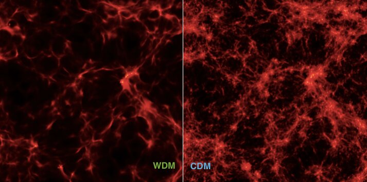 Webb laat zien dat donkere materie ook warm kan zijn