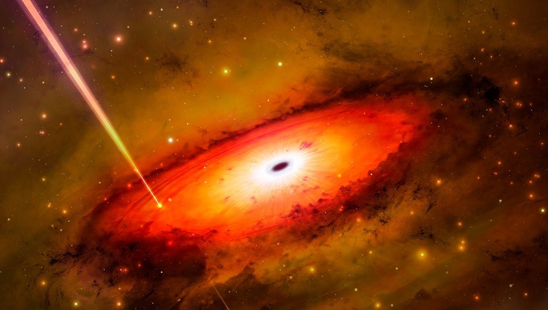 Voor het eerst een lange gammaflits gezien in centrum oud sterrenstelsel