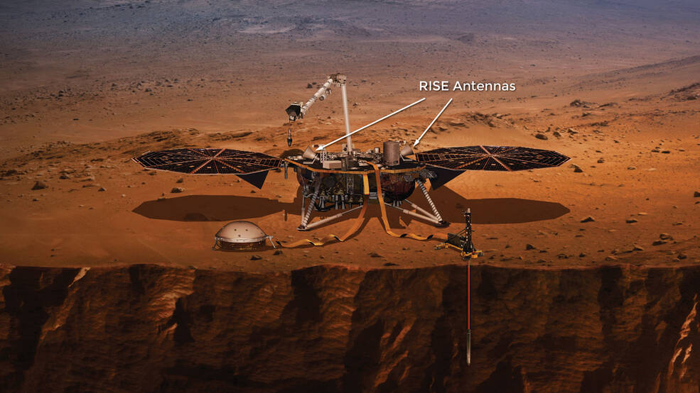 NASA's InSight lander laat zien dat Mars steeds sneller ronddraait