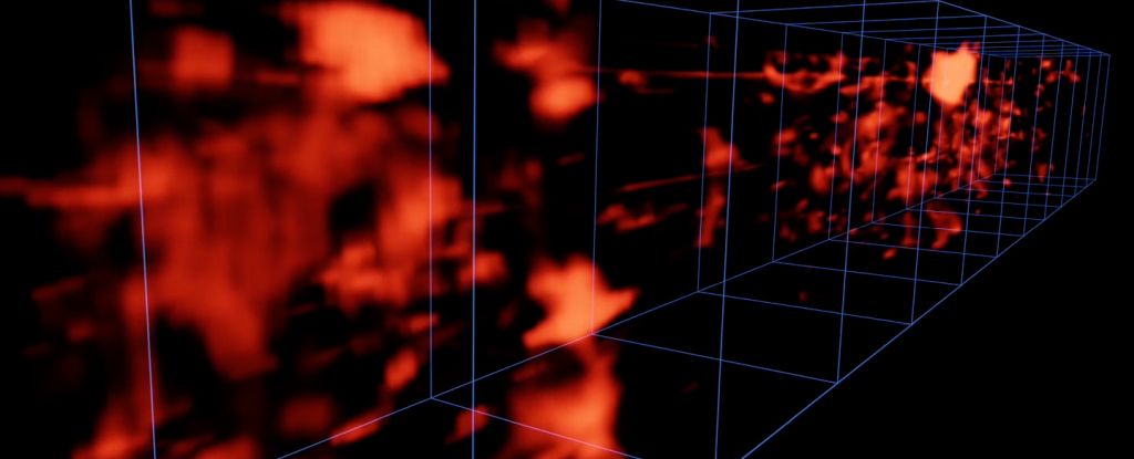 Kosmisch filament in beeld gebracht, dit keer zonder quasar als 'straatlantaarn'