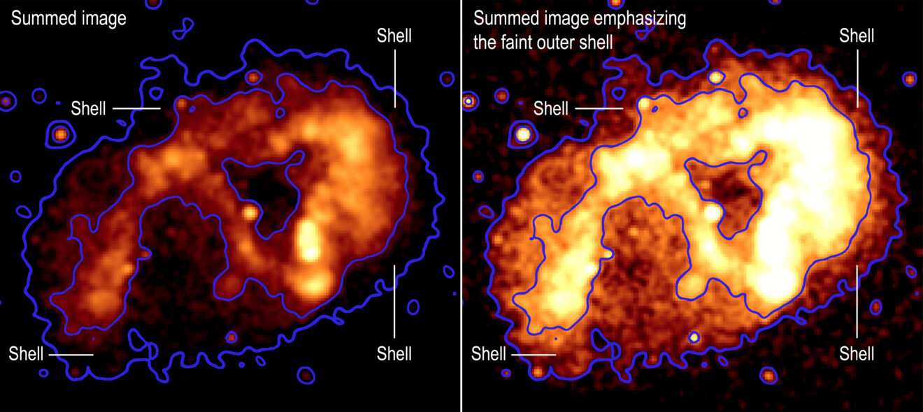 Chandra brengt de uitbarsting van Eta Carina van de jaren 1840' in beeld