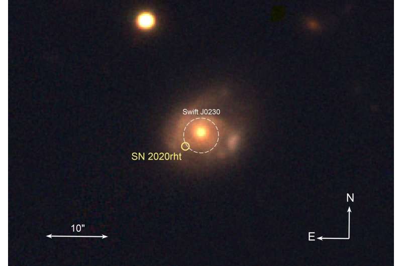 Op de zon lijkende ster wordt beetje bij beetje opgevreten door een middelgroot zwart gat
