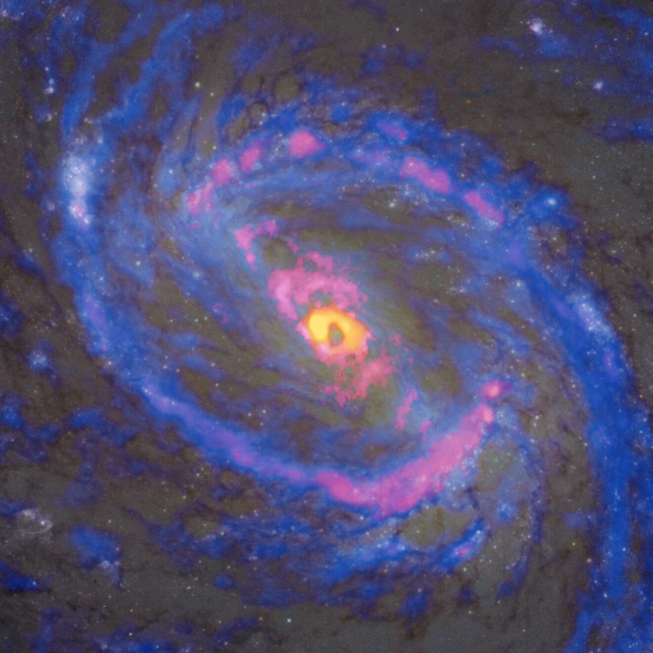 Superzware zwarte gaten beïnvloeden de chemische samenstelling van hun gaststelsel