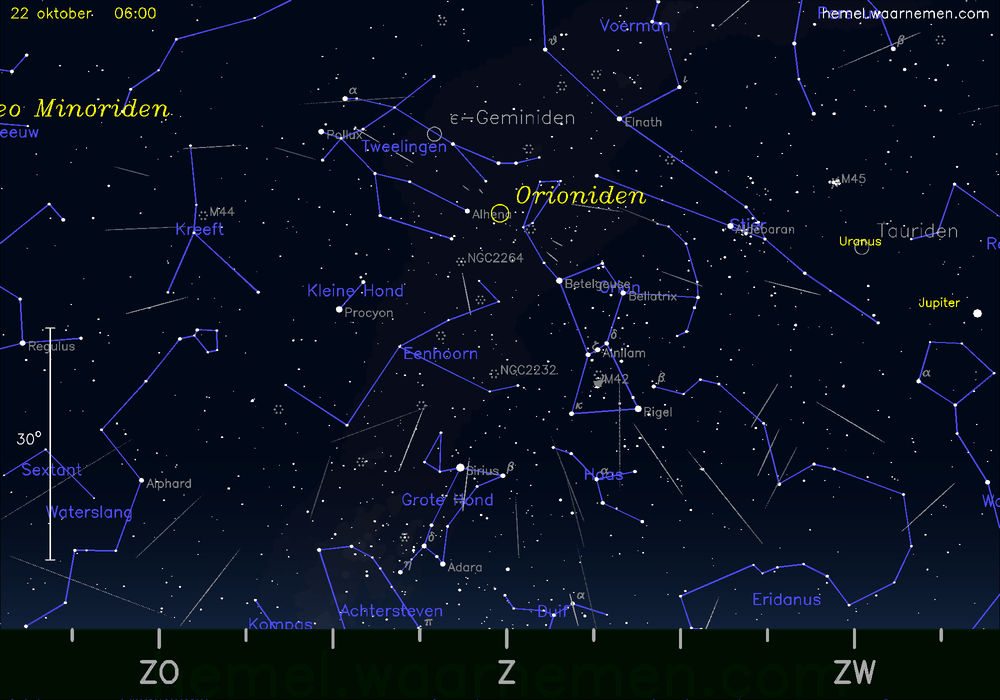 Dit weekend maximum van de meteorenzwerm Orioniden
