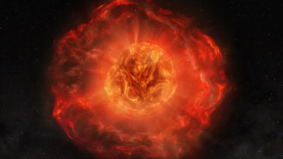 Massieve Ster SN 2023ixf spuwt massa van ongeveer één zon uit vlak voordat hij in een supernova explodeert