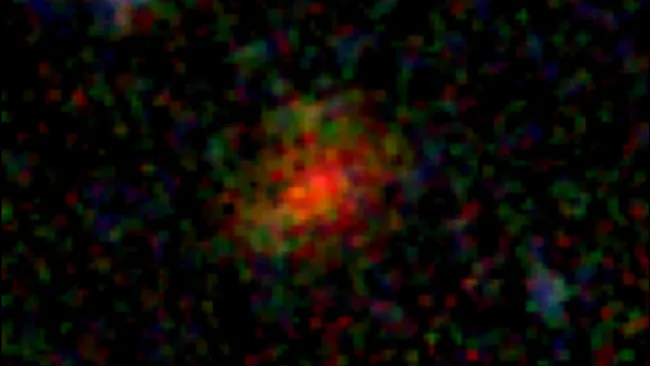 AzTECC71 'spookachtig' sterrenstelsel doemt op uit het vroegste heelal