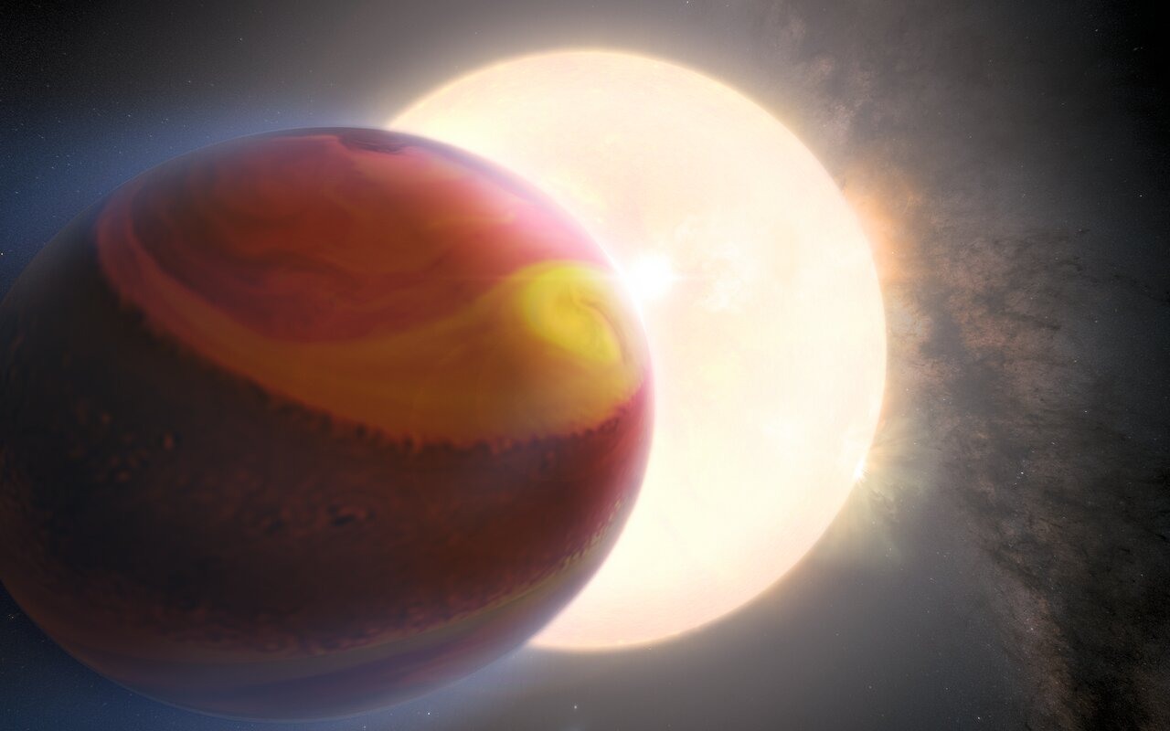Hubble heeft een exoplaneet met een veranderende atmosfeer waargenomen