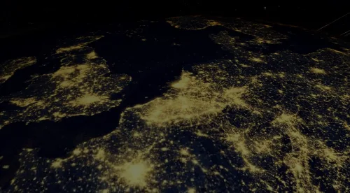  Lichtvervuiling Benelux, Noord-Duitsland en Engeland