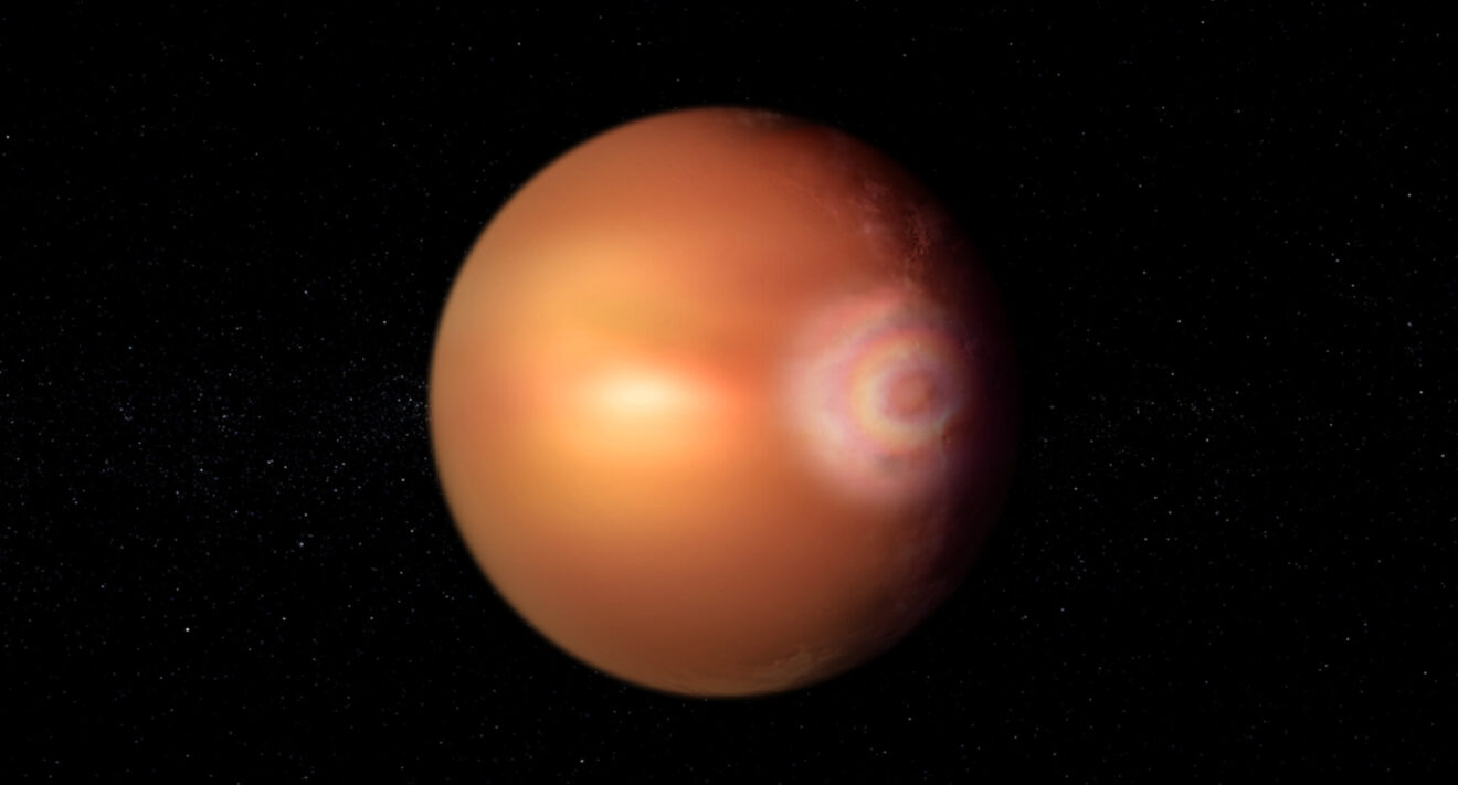 CHEOPS heeft mogelijk 'glorie' waargenomen op een exoplaneet